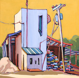 The Seed Warehouse - painting by Carolee Clark