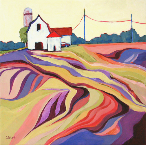 Farm Country - painting by Carolee Clark