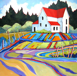 Homestead, painting by Carolee Clark