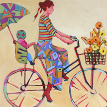 "Balancing Act" painting by Carolee Clark